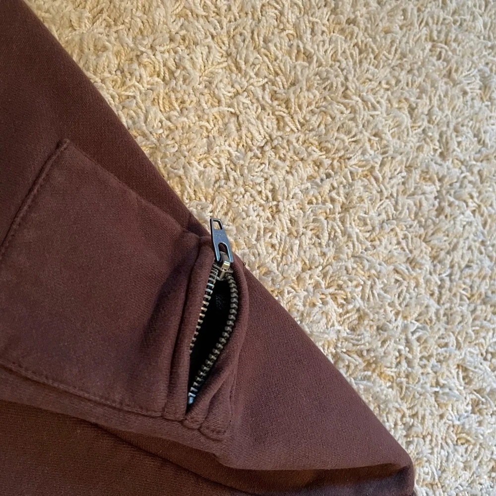 Menace Brown Embroidered Logo Hoodie - Picture 5 of 9